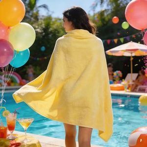 Serviette de bain de luxe pour hôtel, en coton écologique, tissée à carreaux, couleur unie, séchage rapide, douce pour la peau - Product Image 2