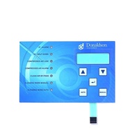 Panel de Control de Membrana Metálica Táctil con Relieve Personalizado de Fábrica, Resistente al Agua, de PET, para Equipos Industriales OEM