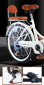 Bike for Women Folding Bike Ladies Men <b>Light</b> City 24 Inch Bike Steel - Product Image 4