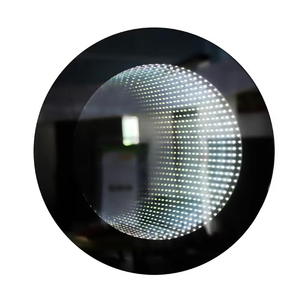 Miroir tunnel LED 3D à effet infini, lumineux et coloré, avec capteur tactile, haute qualité, pour maquillage et tendance TikTok - Product Image 4