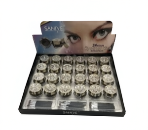 Saniye Eyeliner, paquete de 24 unidades, kit de delineador de ojos cosmético para mujeres, herramientas de belleza - Product Image 1