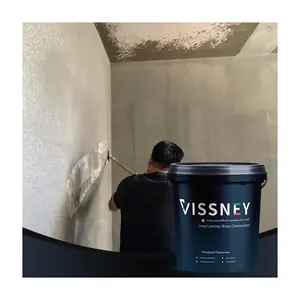 Vissney Cement Op Basis Van Gips Uit Water Stucwerk Microcement Voor Vloer En Wand