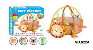 Ballon de jeu pour bébé nouveau-né, <span class=keywords><strong>piscine</strong></span> à balles, lion, tortue, jouets interactifs idéaux pour bébé, tapis de jeu pour bébés et tout-petits - Product Image 4