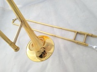 Weifang Rebon Tuning Bb/F Key Slide Plated Gold Tenor Trombone