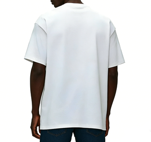 T-shirt surdimensionné pour homme 100% coton OEM/ODM, logo personnalisé, respirant, léger, impression sérigraphique de haute qualité - Product Image 3