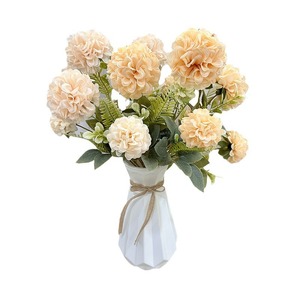 Flor de Seda Chunqi de 7 Ramas con Borde Rizado, Decoración para Bodas, Decoración para el Hogar - Product Image 5
