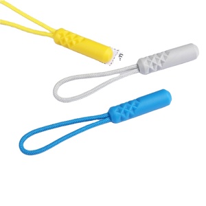 Venta directa de fábrica Zip Pull <span class=keywords><strong>String</strong></span> Puller Cord Accesorios de ropa Tirador de cremallera de goma para sudaderas con capucha/abrigo - Product Image 4