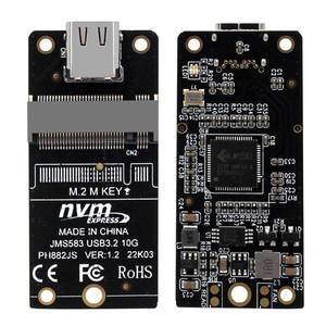 Carcasa Adaptadora para Disco Duro NVME M.2 Tipo-C, Tarjeta Adaptadora JMS583 USB3.2 10Gbps, Placa Intermedia para Disco Duro, Compatible con Carcasa para Disco Duro 2230 - Product Image 2