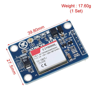 Rnsbot SIM800L v2.0 5V không dây <span class=keywords><strong>GSM</strong></span> <span class=keywords><strong>GPRS</strong></span> mô-đun Quad-band W/ Antenna Cáp cap - Product Image 5