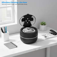 Nettoyeur ultrasonique électrique intelligent 45KHz UV pour appareils dentaires, protège-dents, anneaux, acier inoxydable pour usage domestique et automobile