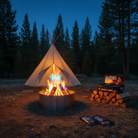 Pyroshine Fire Magic, paquets de changement de couleur pour les feux de camp, les foyers et les cheminées à bois d'extérieur avec une durée de combustion prolongée