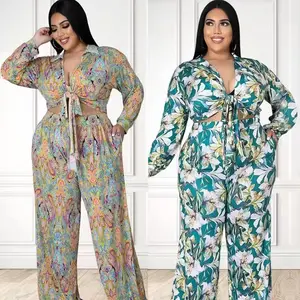 2022 Hot Selling Spot Wholesale Sets Womens Clothing Two Piece Fashion Butterfly Womens Sets For Summer Plus Size Women Sets