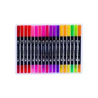 Marqueurs de peinture à l'eau C&Y, ensemble de 12 couleurs, marqueurs artistiques à base d'eau avec pointe flexible, double face, écriture, dessin, détails fins