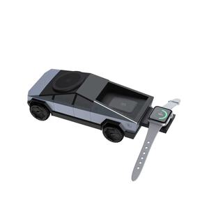 <span class=keywords><strong>Chargeur</strong></span> <span class=keywords><strong>sans</strong></span> <span class=keywords><strong>fil</strong></span> 3-en-1 Verona Cybertruck Style pour téléphone et montre, station de charge rapide ABS 10W - Product Image 4