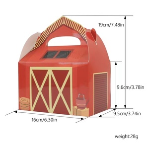 Bán Buôn Trang Trại Động Vật Chủ Đề Trẻ Em Sinh Nhật Trang Trí Nguồn Cung Cấp Bên Ủng Hộ Hộp Barnyard Điều Trị Hộp Kẹo Goodies Hộp Quà Tặng - Product Image 5