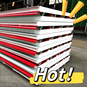 Tableros de espuma Eps <span class=keywords><strong>para</strong></span> techo de casa, Panel sándwich de acero <span class=keywords><strong>para</strong></span> Material de construcción, aislamiento insonorizado <span class=keywords><strong>para</strong></span> casa prefabricada - Product Image 1