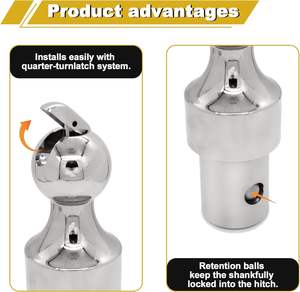 OE #60629 2-5/16 pulgadas <span class=keywords><strong>Bola</strong></span> de enganche de cuello de cisne <span class=keywords><strong>bola</strong></span> de enganche de <span class=keywords><strong>remolque</strong></span> para <span class=keywords><strong>Ford</strong></span> F250 F350 F450 Chevrolet Silverado Dodge RAM 2500 - Product Image 4