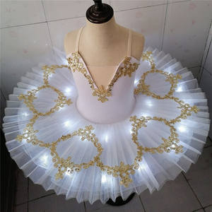 فستان باليه توتو احترافي مضيء بإضاءة LED للبنات، فستان راقصة باليه متوهج للأطفال والكبار، زي رقص مضيء لحفلات أعياد الميلاد - Product Image 1