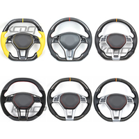 Volant de course en fibre de carbone personnalisé pour Benz W204 W212 W207 X204 X164 W463 Gla Glb Glc GLS avec éclairage LED, convertible