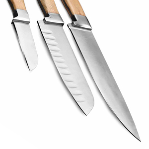 OEM Custom Stainless Steel Chef <b>Knife</b> <b>Set</b> Professional Kitchen Tools Wood Handle <b>Knife</b> Hot Selling Best Quality Chef <b>Knife</b> <b>Set</b> - Product Image 2