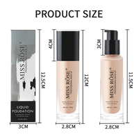 Traitement facial éclaircissant de haute qualité Crème BB Marque privée Maquillage Fond de teint liquide
