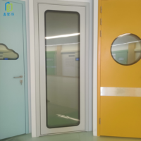 Porte en verre givré avec cadre en alliage d'aluminium haute résistance, design minimaliste, intérieur étanche, pour buanderie et entrepôt