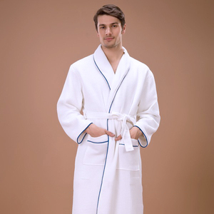 Custom Wholesale Cotton White Hotel <strong>Robe</strong> Women's <strong>Waffle</strong> Bathrobe - Product Image 6