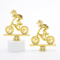 Le plus récent vélo Pushbike Balance vélo Statue Figurines figurine trophée pièces Toppers pour le sport GZ77