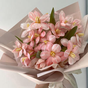 HUAZHIYUAN Diseño Floral Macaron Colores Pulverización Pared Pequeña Telón de Fondo Navidad Boda Decoración Caja Floral Aerosoles Floristas Regalos - Product Image 3