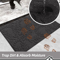 Tapis d'entrée anti-dérapants et lavables Dirt Trapper pour intérieur, super absorbants, tapis de bienvenue pour porte d'entrée