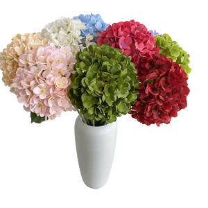 Hortensia brossé individuel, fleur artificielle pour mariage DIY, accessoires de photographie, décoration, fleur artificielle en gros - Product Image 4