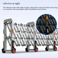 Clôture de sécurité routière en métal pliable extensible de barrière de trafic rétractable de haute qualité pour l'autoroute