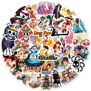 50pcs/bag Removable Waterproof Vinyl Stickers for the Fans of Anime Decoration of Laptop Luggage