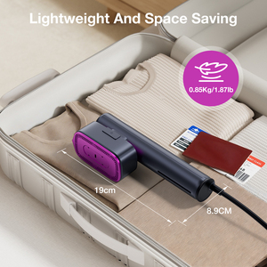 2-in-1 Vacuum Steamer 25s Fast Heat-up 1000W Portable Handheld Garment Steamer Travel Size Large Ceramic Heat Panel Quick - Product Image 4