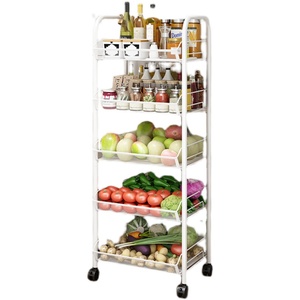 Estante <span class=keywords><strong>de</strong></span> Almacenamiento para Aperitivos BAIGANG, Estante Móvil <span class=keywords><strong>de</strong></span> Acero al Carbono <span class=keywords><strong>de</strong></span> 6 Niveles para Sala <span class=keywords><strong>de</strong></span> Estar, Cocina o Baño, Sin Necesidad <span class=keywords><strong>de</strong></span> Instalación - Product Image 5