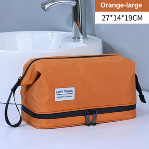 Bolsa de aseo para hombre con separación de seco y húmedo, bolsa portátil para guardar maquillaje para viajes de negocios, bolsa de maquillaje de alta calidad. - Product Image 5