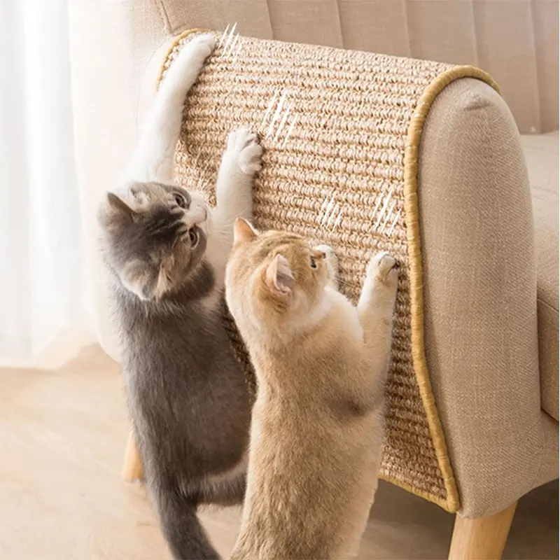 Kreative neue Haustier Katze Scratch Board Katze schleifen Klaue Sisal Katze Scratch Pad Sofa Schutz Pad Sisal Haustier Pad