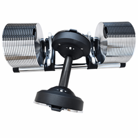 Ensemble d'haltères réglables professionnels de 40 kg, 3 kg-40 kg, haltères en fonte de haute qualité électro-plaqués pour la salle de sport à domicile