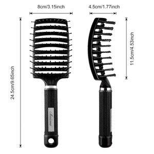Spazzola professionale per capelli ionici per asciugatura rapida con effetto curvo e ventilato districante per capelli ricci bagnati da donna uomo - Product Image 2