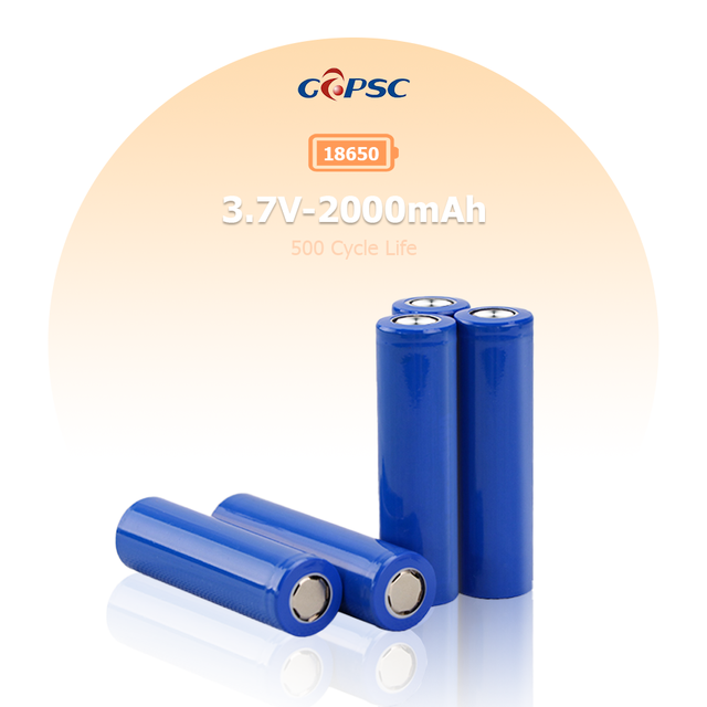 Rechargeable 18650 Li Ion Battery Cylindrical Lithium 3.7v 2000mah-2600mah for E-Bike/Scooters