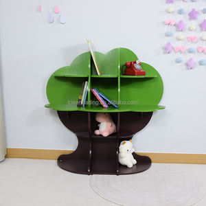 ชั้นวางหนังสือเด็กทรงต้นไม้ วัสดุไม้ สำหรับจัดเก็บและโชว์หนังสือ - Product Image 2