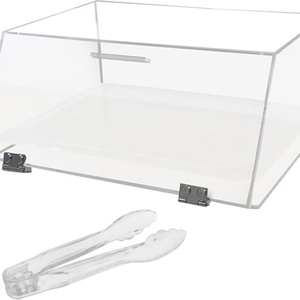 Vitrine de Comptoir en Acrylique Moderne Personnalisée pour Boulangerie, Pâtisseries, Desserts, Pains et Cupcakes – Vente en Gros - Product Image 2