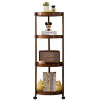 Table d'appoint mobile moderne en bois massif avec roulettes, table basse de rangement, table de chevet, chariot à collations pour salon, mobilier de maison