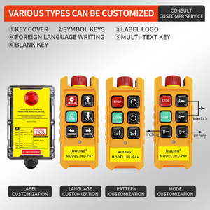 ML-P4+ รีโมทคอนโทรลวิทยุไร้สายอุตสาหกรรม ปุ่ม 4 ช่องสำหรับเครน รอก วินซ์ ยกของ - Product Image 5