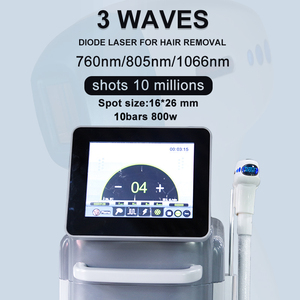 Dispositif d'épilation laser à diode de point de glace permanent 4500w indolore 3 vagues avec système de refroidissement eau + air + semi-conducteur - Product Image 3