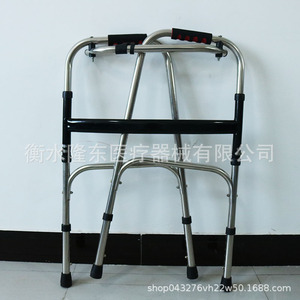 Barandilla de apoyo para caminar Xuhaode, de acero inoxidable, plegable y reforzada, para ancianos y pacientes, ayuda para la rehabilitación. - Product Image 2
