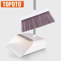 TOPOTO Design fournitures de nettoyage pliant outils de nettoyage ménager en plastique Escoba balai et pelle à poussière ensemble