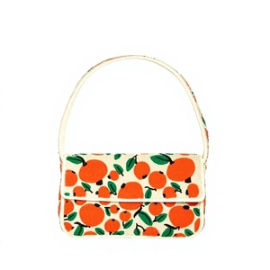 Nuevo Bolso de Mano Bordado a Mano de Diseño, Forma Rectangular, Patrón Abstracto Colorido, Artesanía Textil, Tela de Algodón Artística - Product Image 6