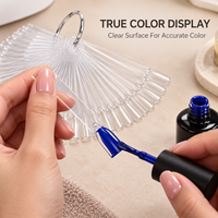 Présentoir professionnel double face pour échantillons de vernis à ongles, avec embouts de test à dégagement rapide et nettoyage facile, kit d'entraînement pour manucure