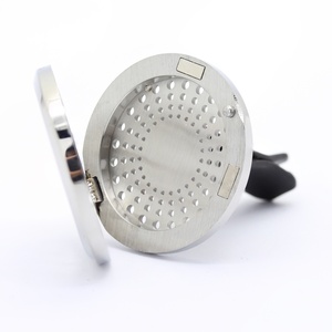 Personalized Free Sample Stainless Steel Air Freshener Perfume Aromatherapy Essential Oil <b>Car</b> Diffuser <b>Clip</b> - Product Image 6